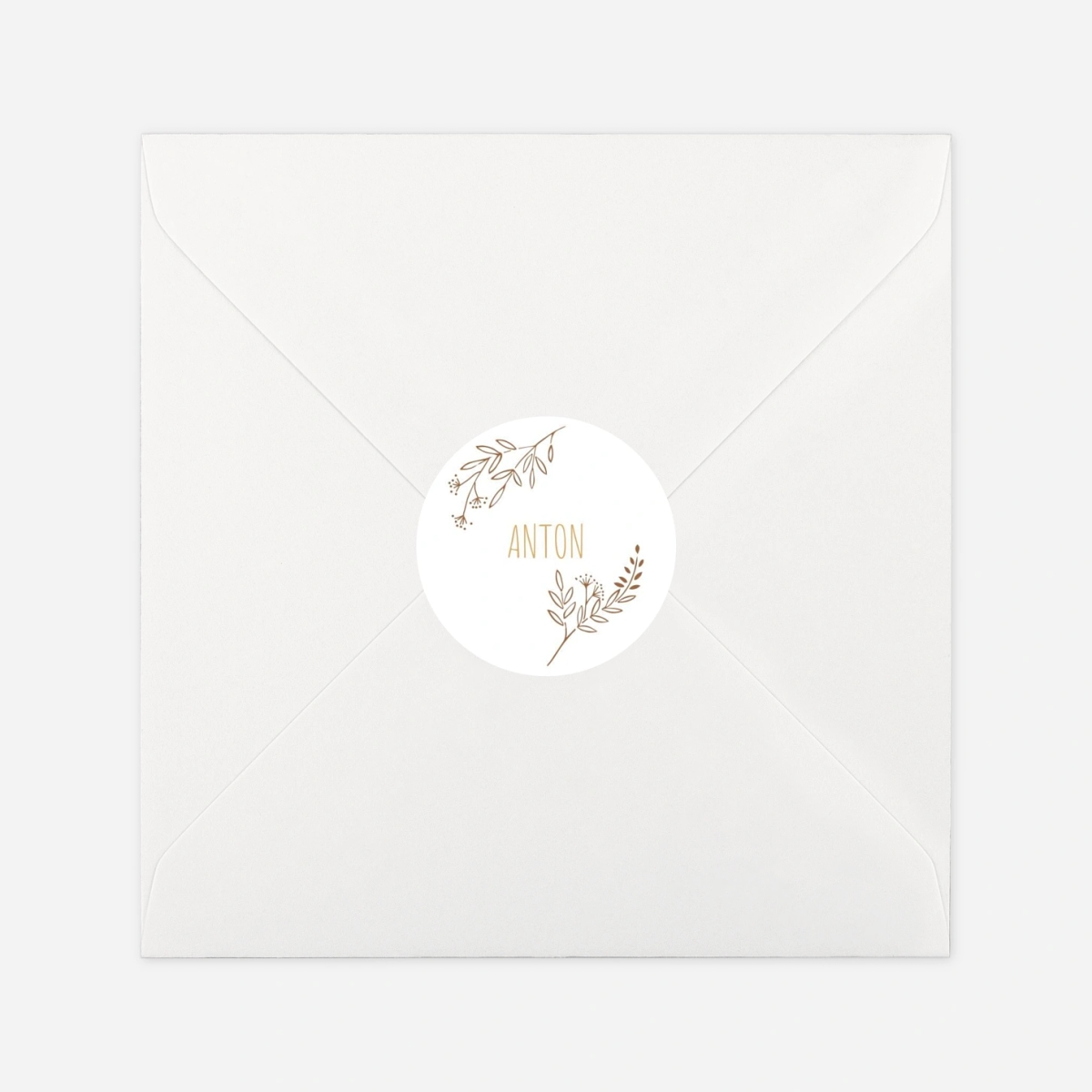 Aufkleber (Gastgeschenk) Wiesenblume