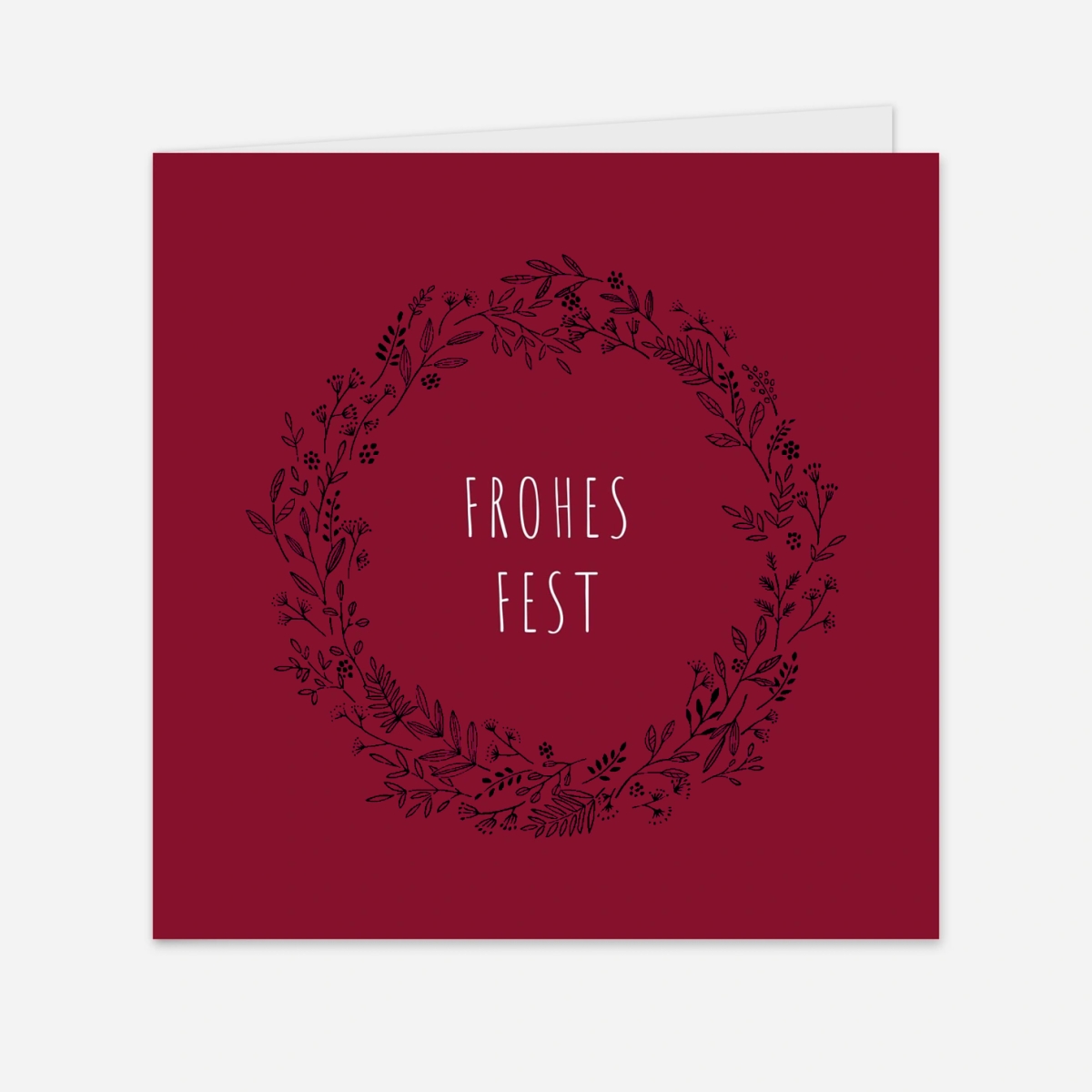 Geschäftliche Weihnachtskarte Wiesenblume