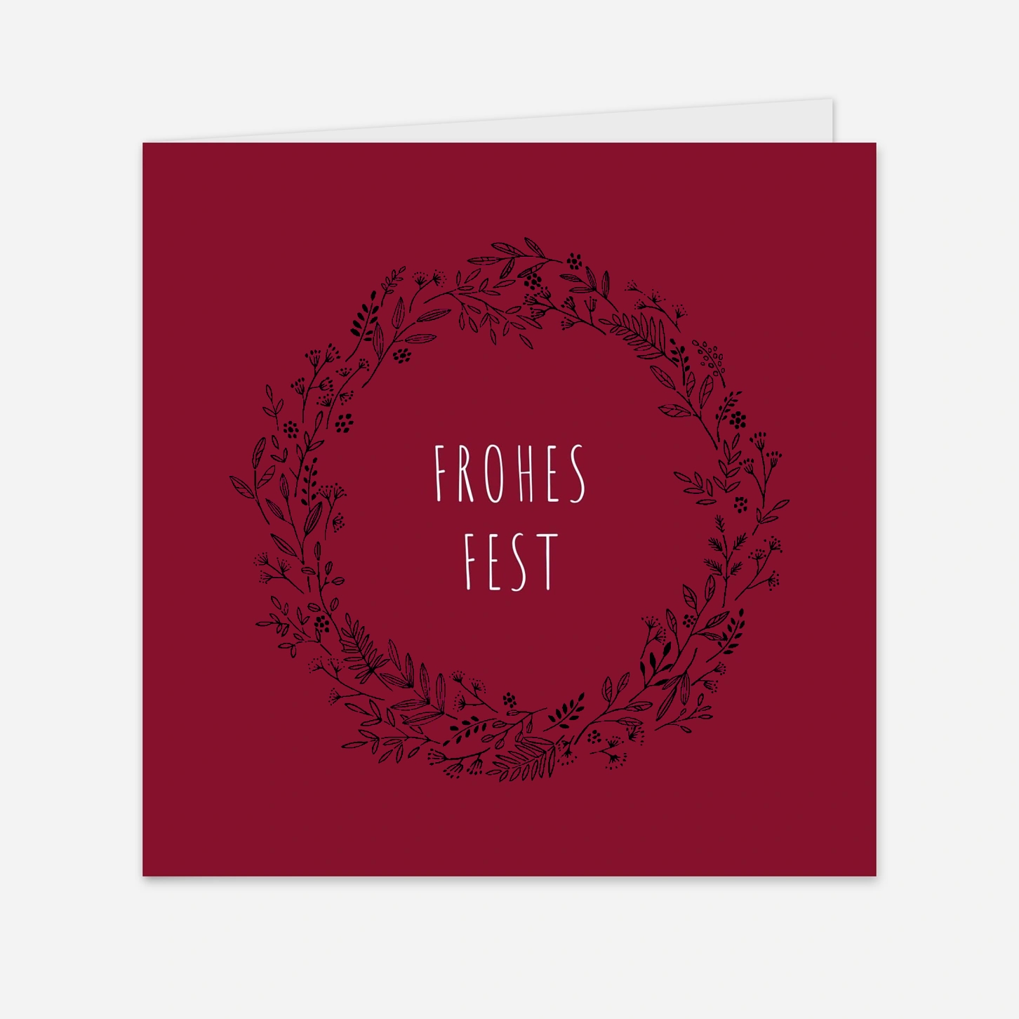 Geschäftliche Weihnachtskarte Wiesenblume