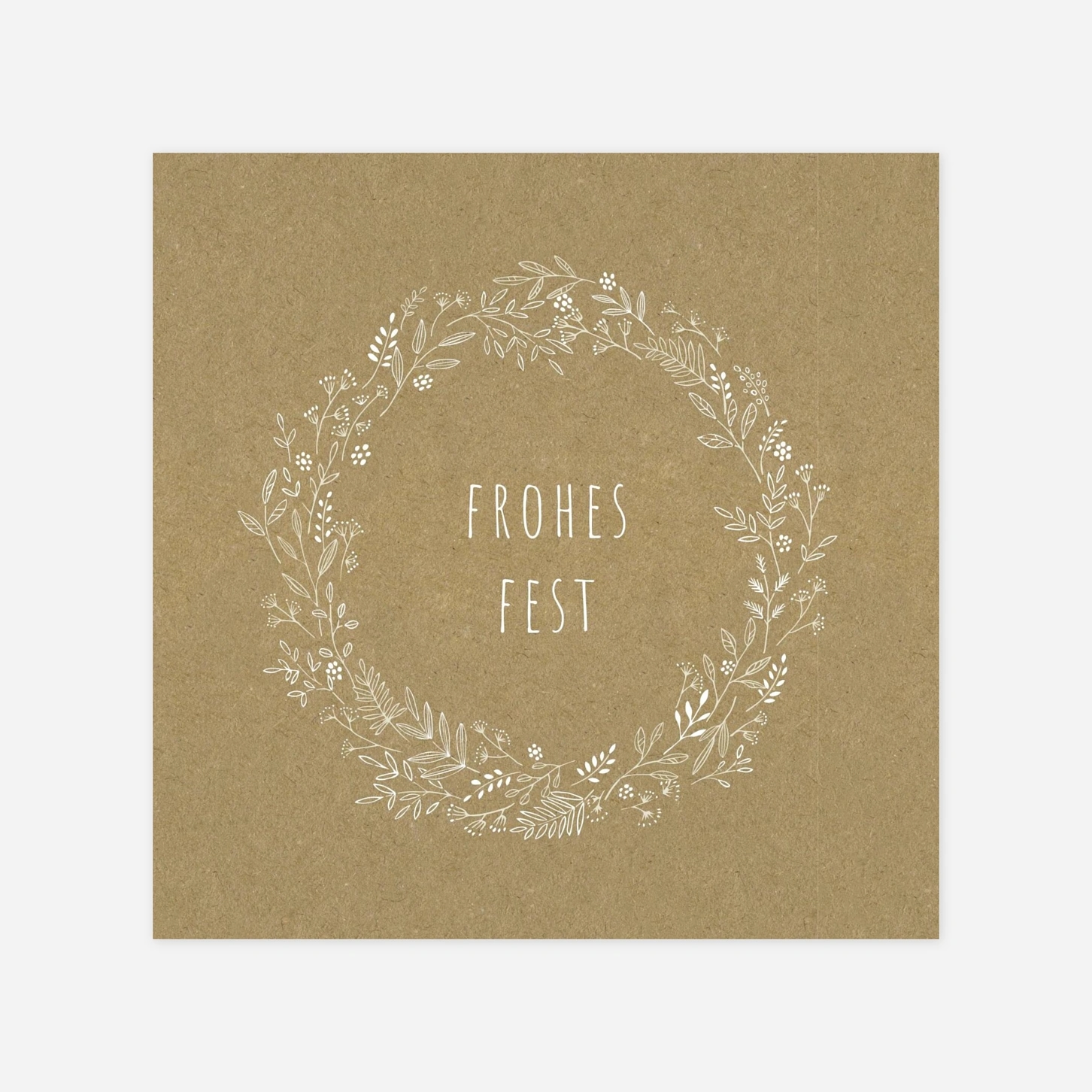 Weihnachtskarte Wiesenblume