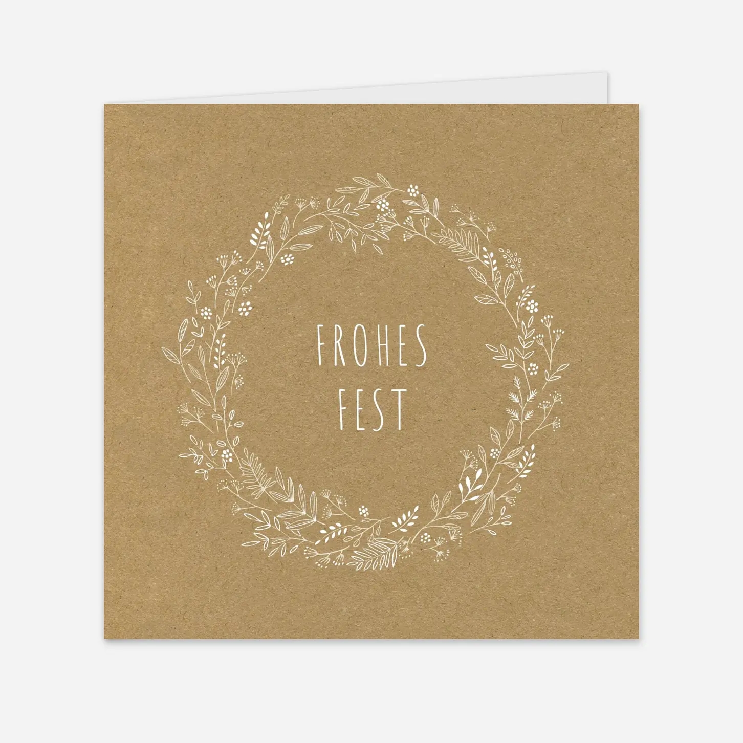 Weihnachtskarte Wiesenblume