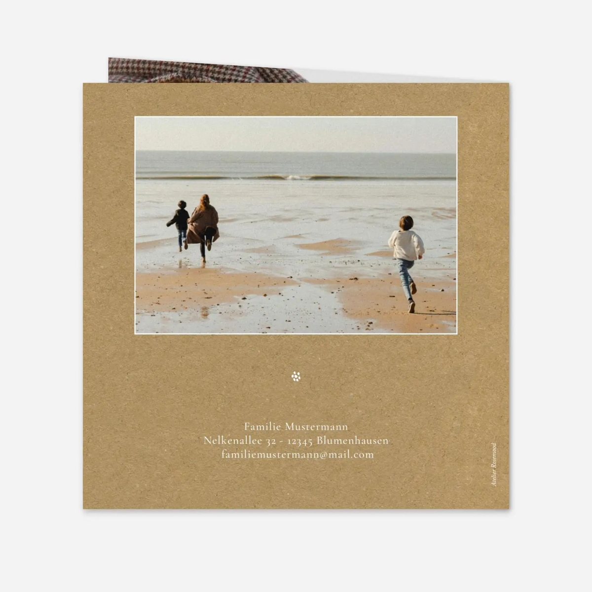 Weihnachtskarte Wiesenblume