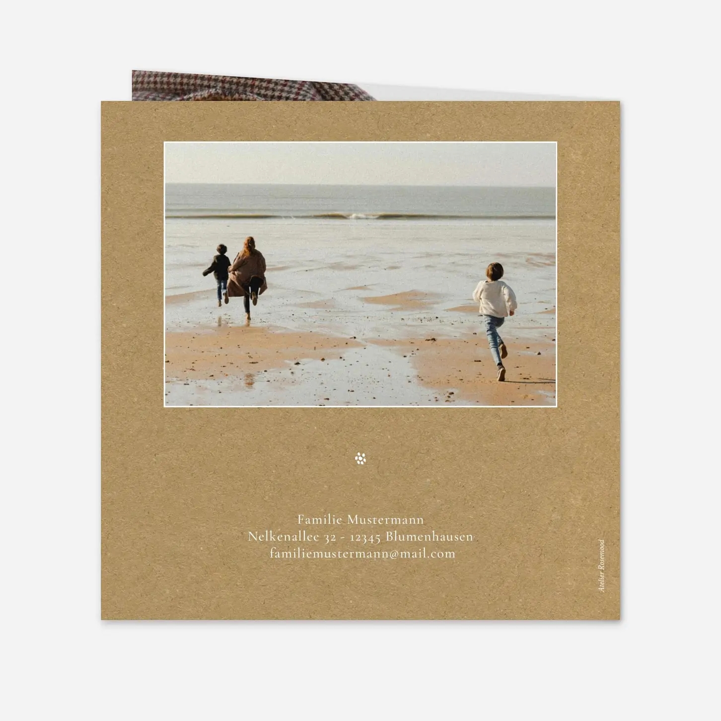 Weihnachtskarte Wiesenblume