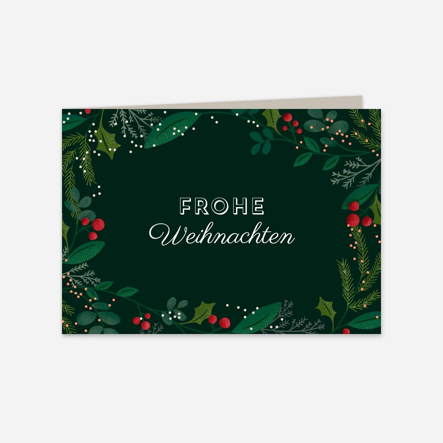 Weihnachtskarte Winterberry