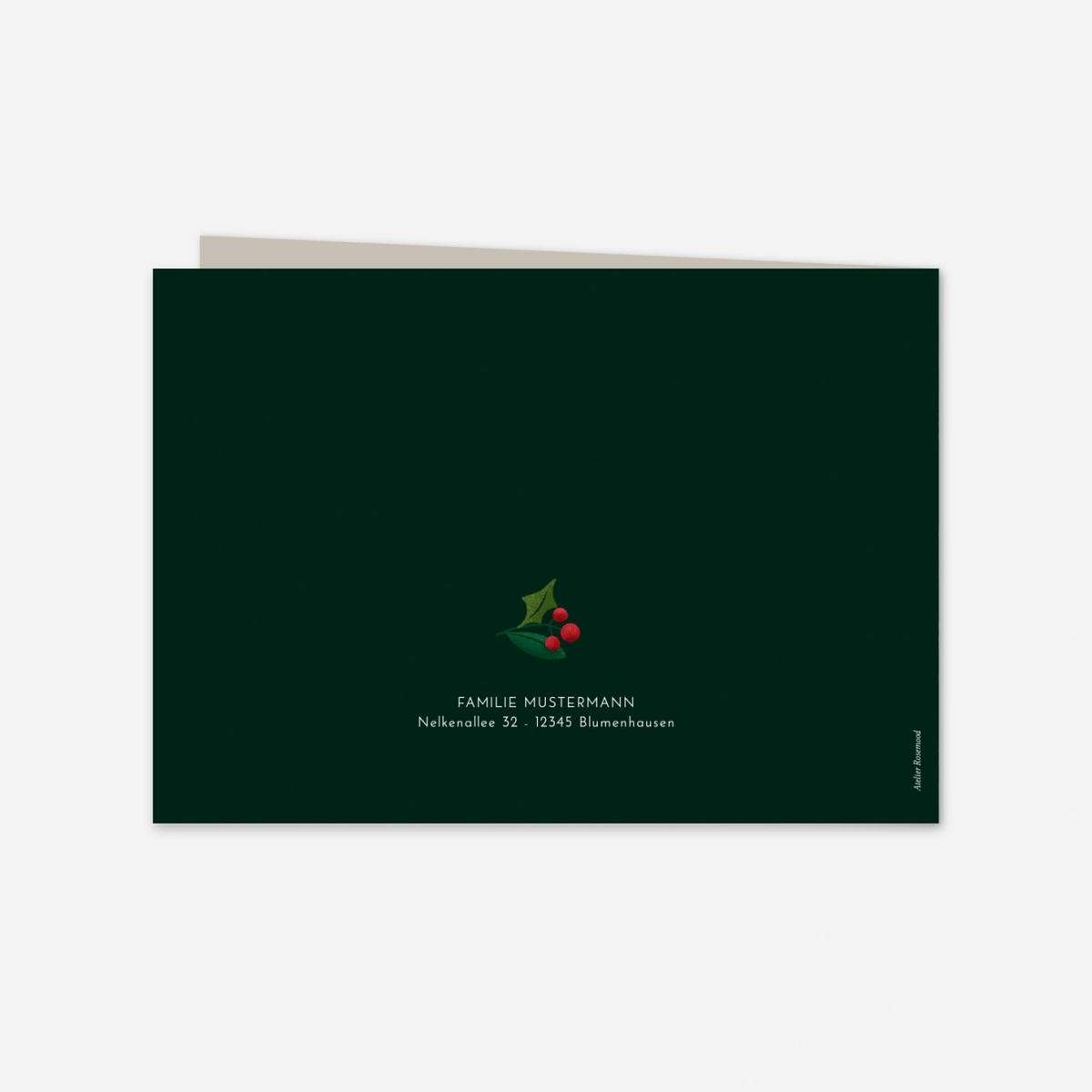 Weihnachtskarte Winterberry