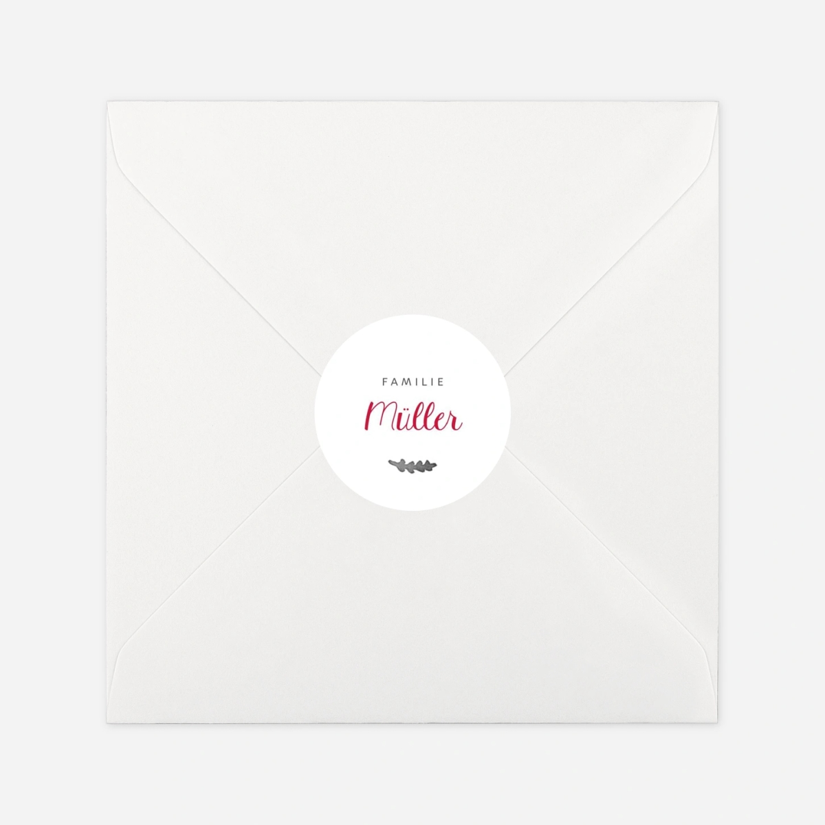 Geschenkaufkleber Weihnachten Winterkranz