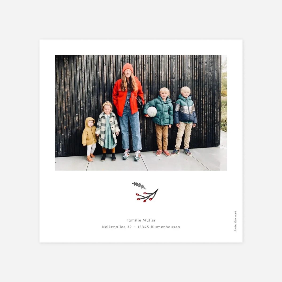 Weihnachtskarte Winterkranz