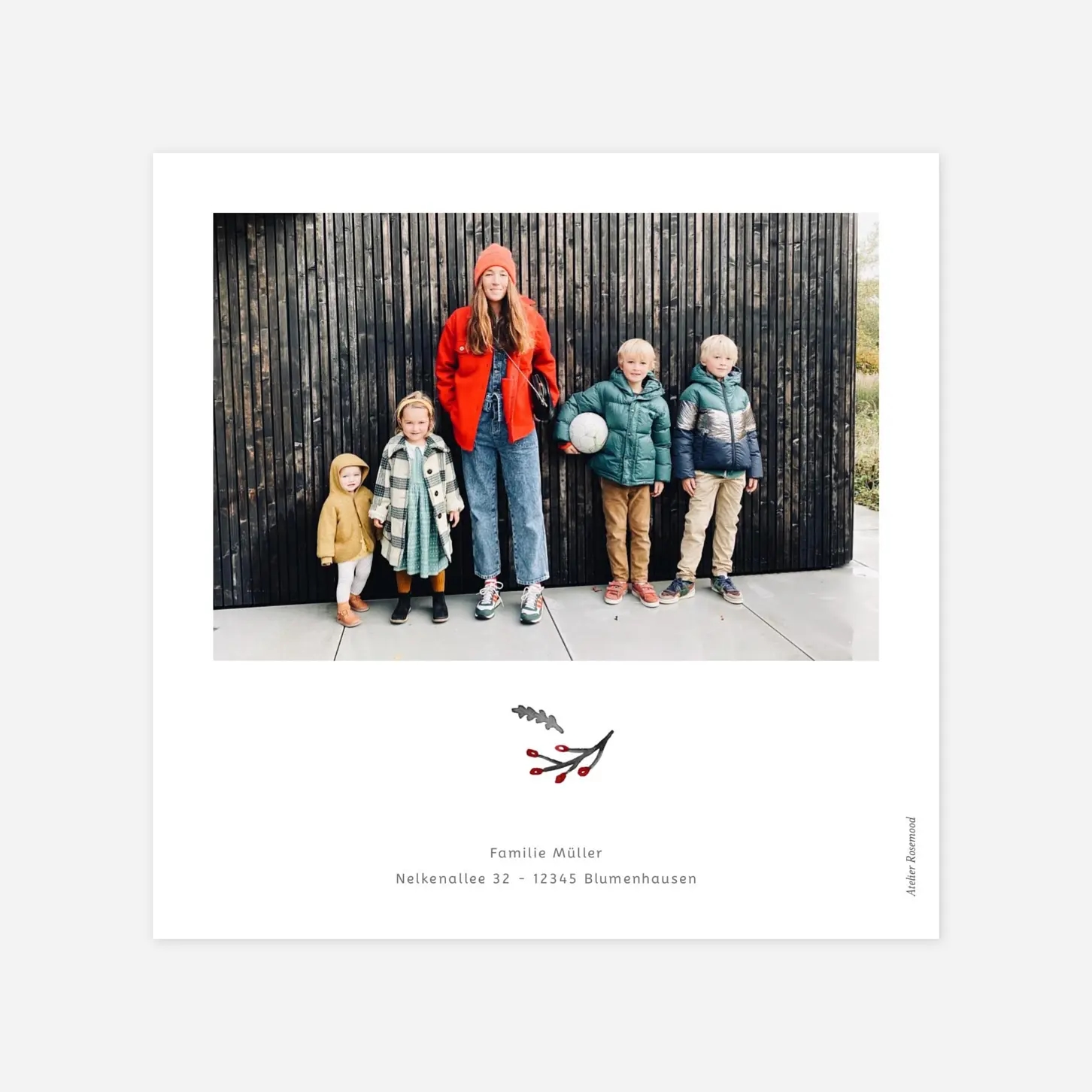 Weihnachtskarte Winterkranz