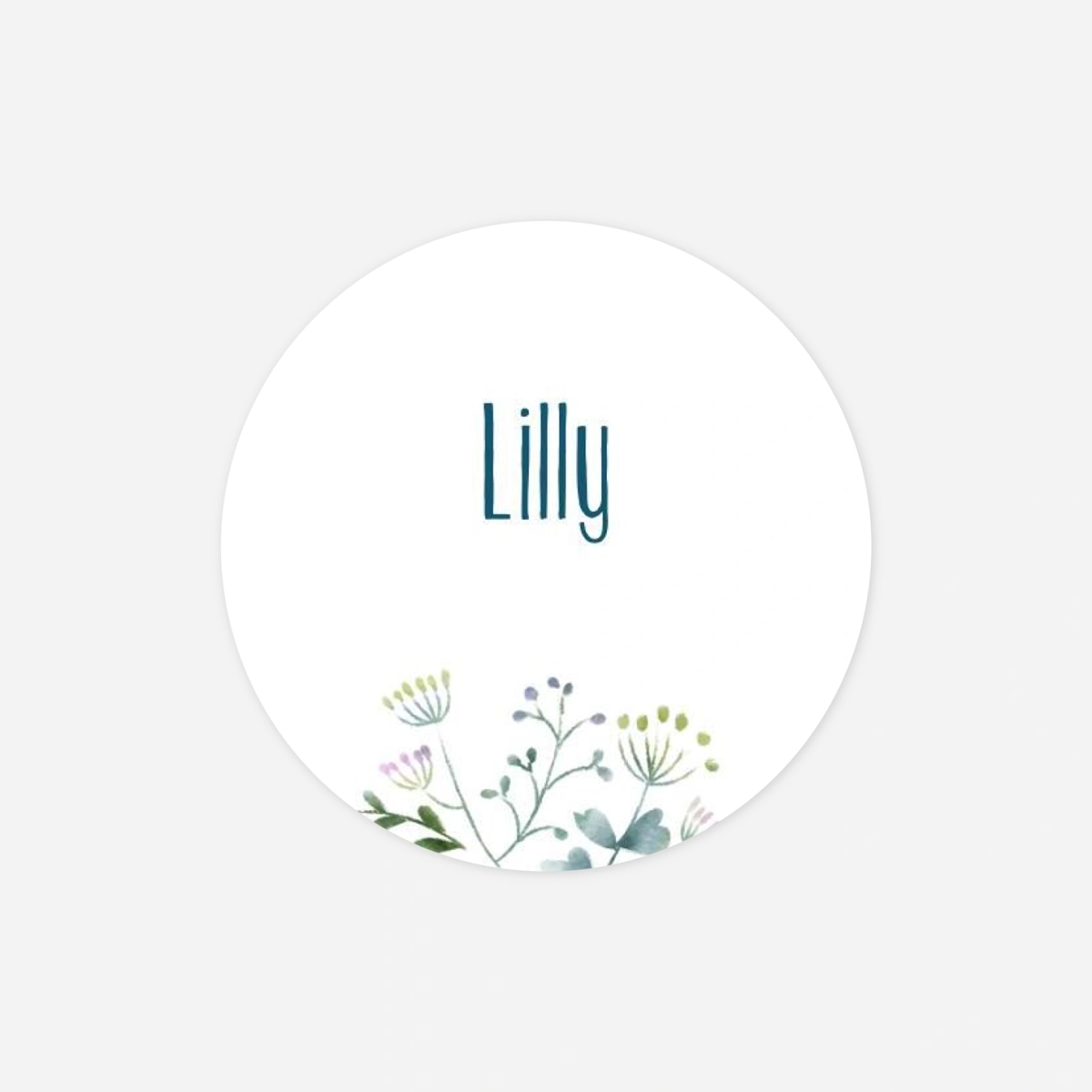 Aufkleber Kommunion Konfirmation Wildblumen