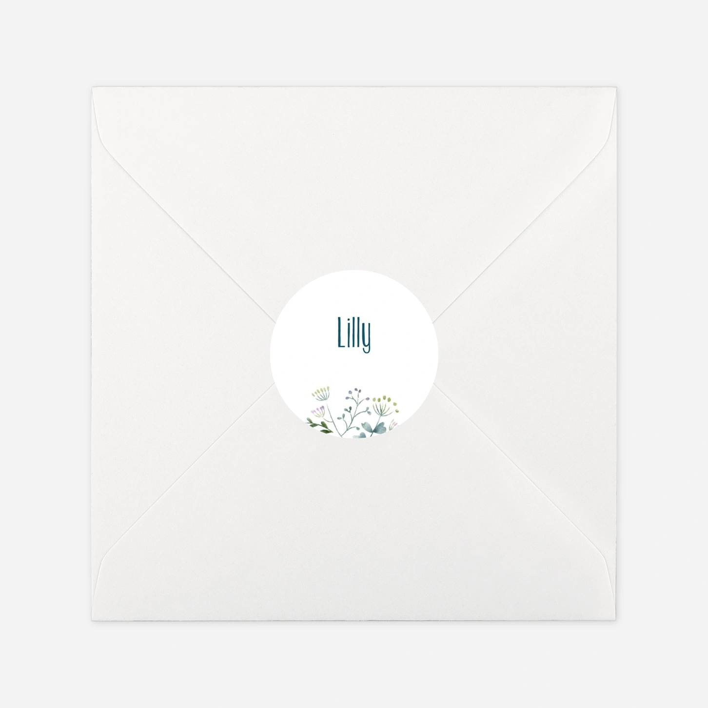 Aufkleber Kommunion Konfirmation Wildblumen