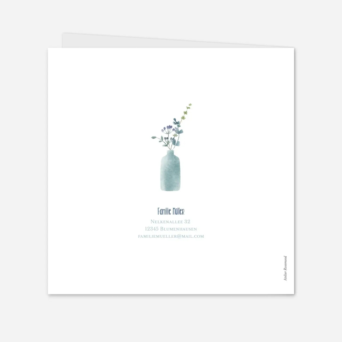 Geburtskarte Wildblumen