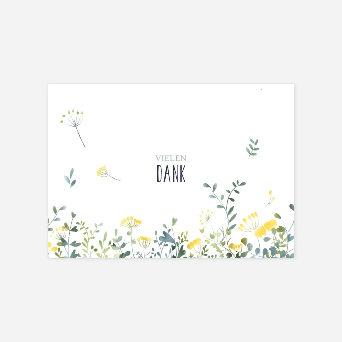 Dankeskarte Hochzeit Wildblumen