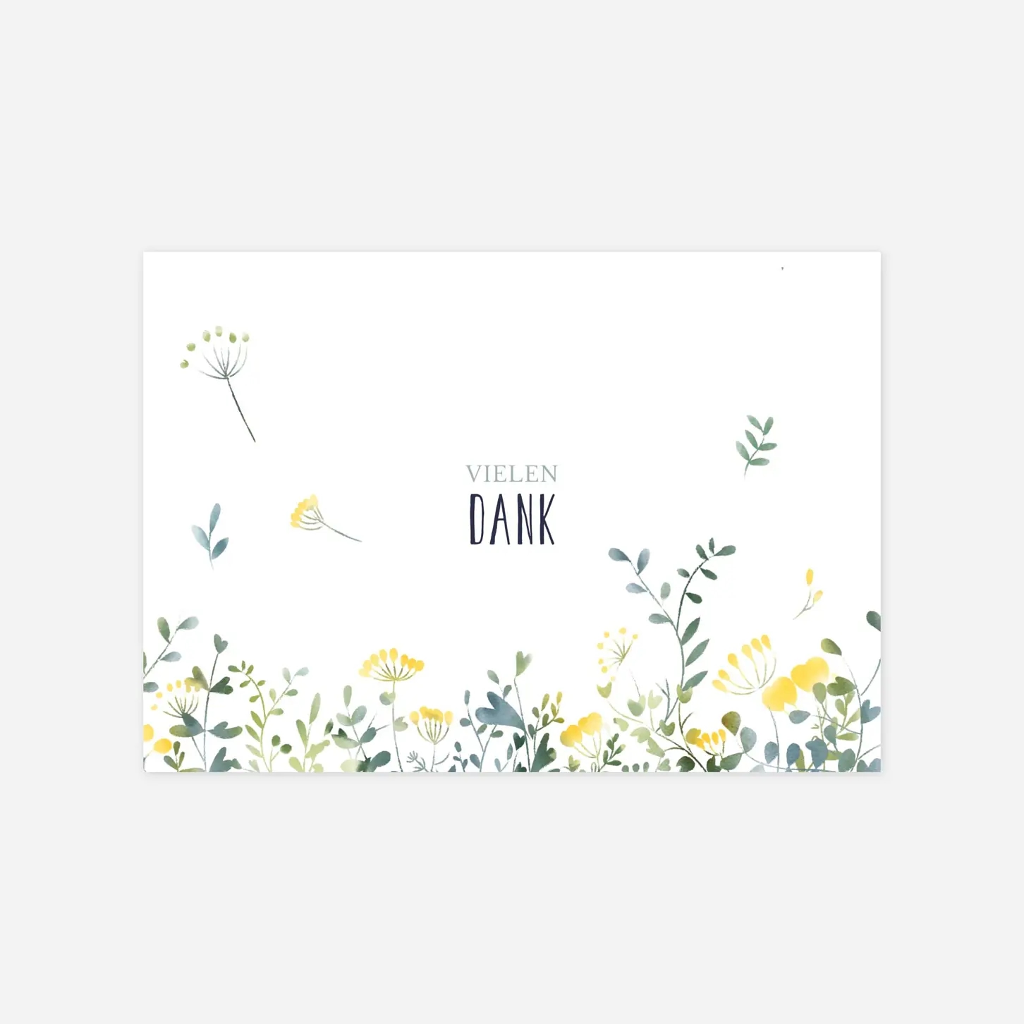 Dankeskarte Hochzeit Wildblumen