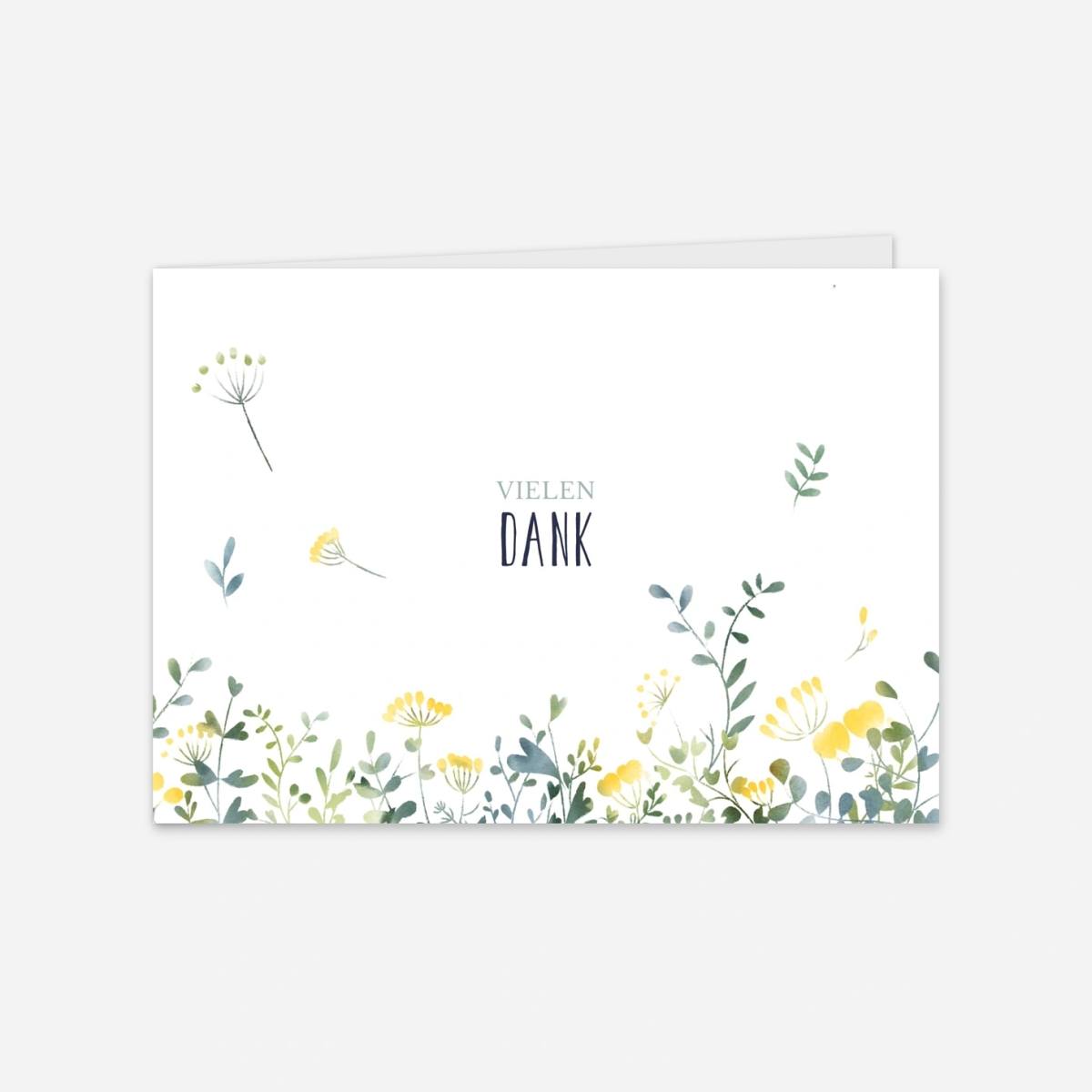 Dankeskarte Hochzeit Wildblumen