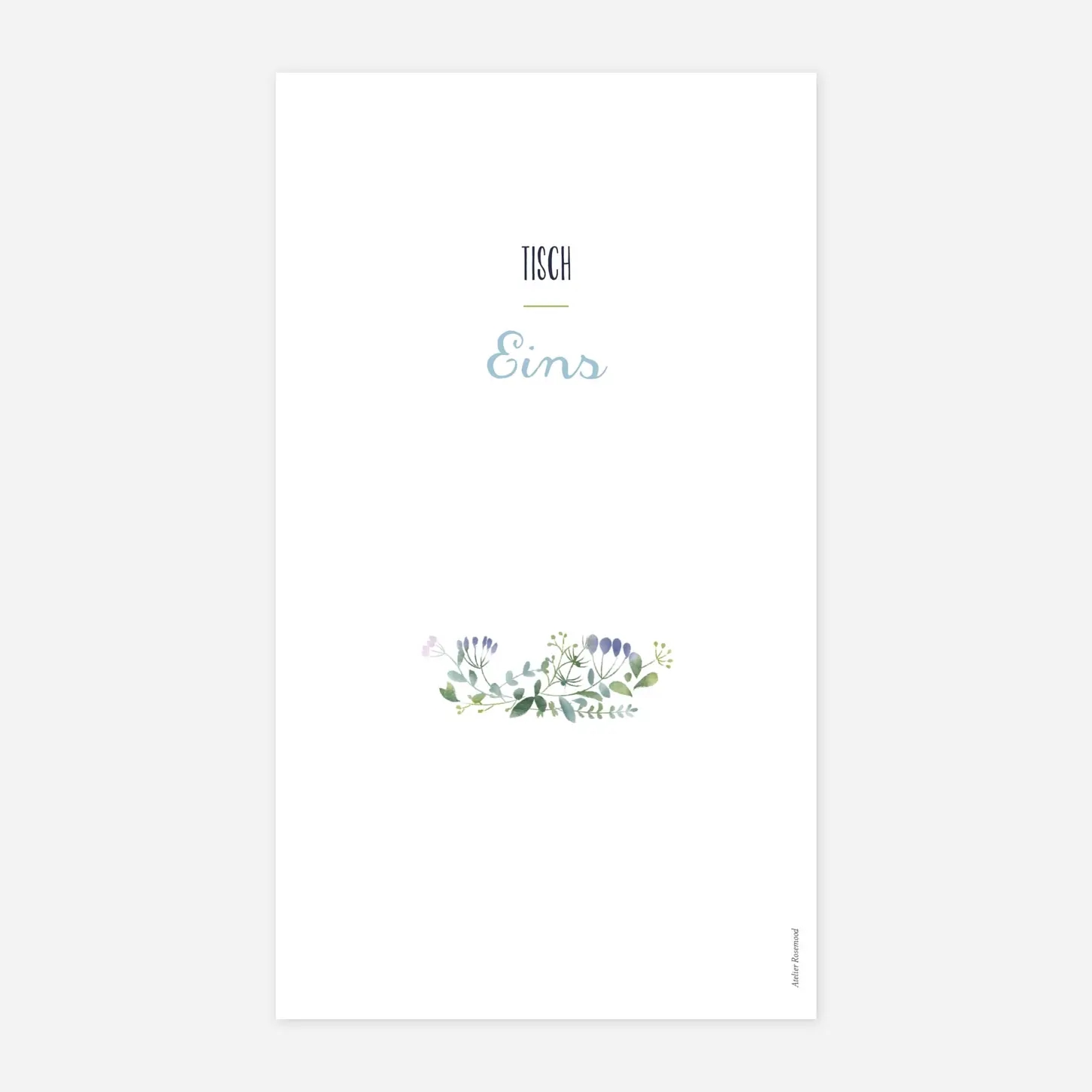 Tischkarten Hochzeit Wildblumen