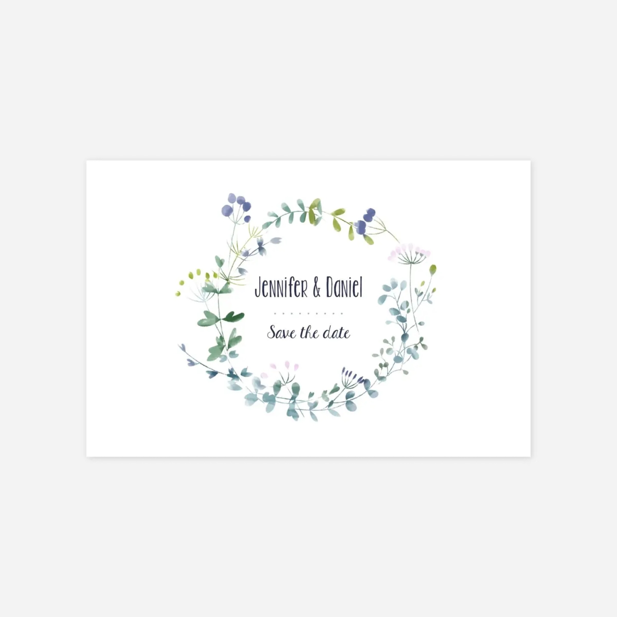 Save-the-Date Karte Wildblumen