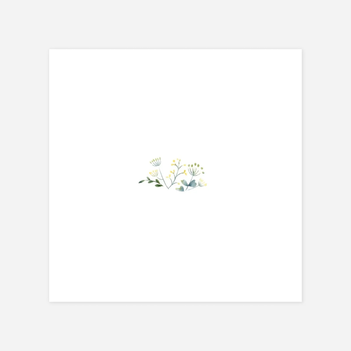 Hochzeit Mini-Einladungskarte Wildblumen