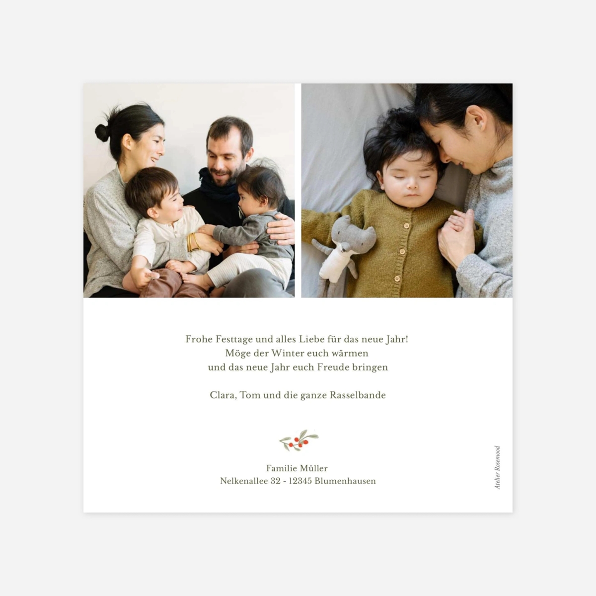 Weihnachtskarte Wintermärchen