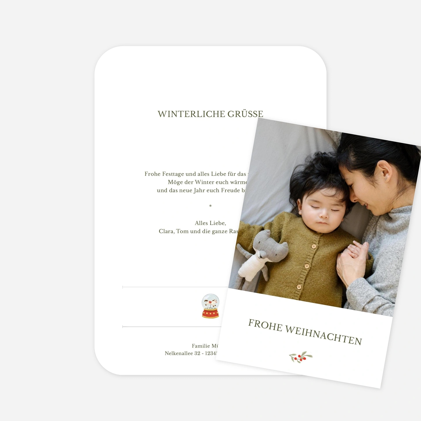 Weihnachtskarte Wintermärchen