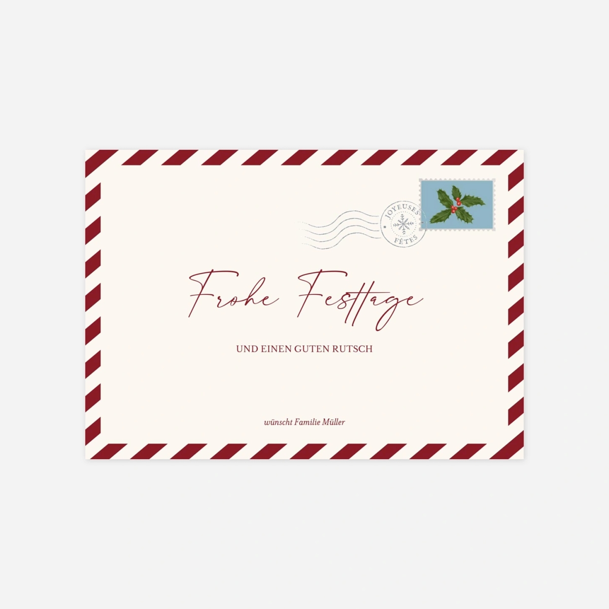 Weihnachtskarte Winterpost