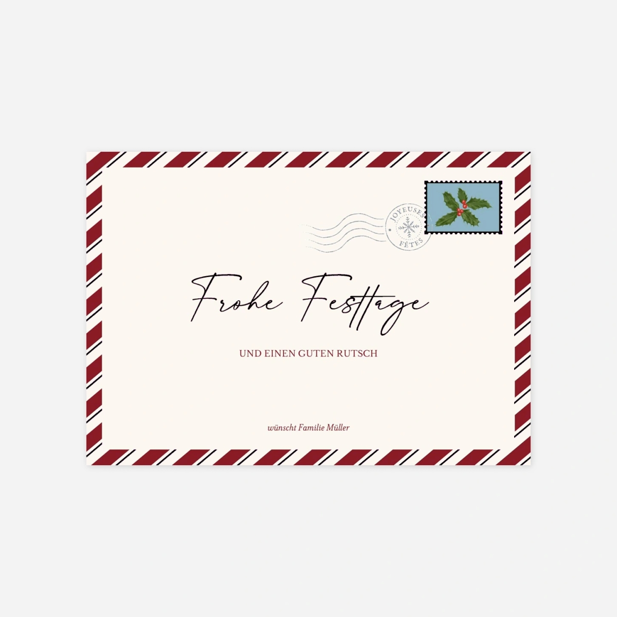 Weihnachtskarte Winterpost