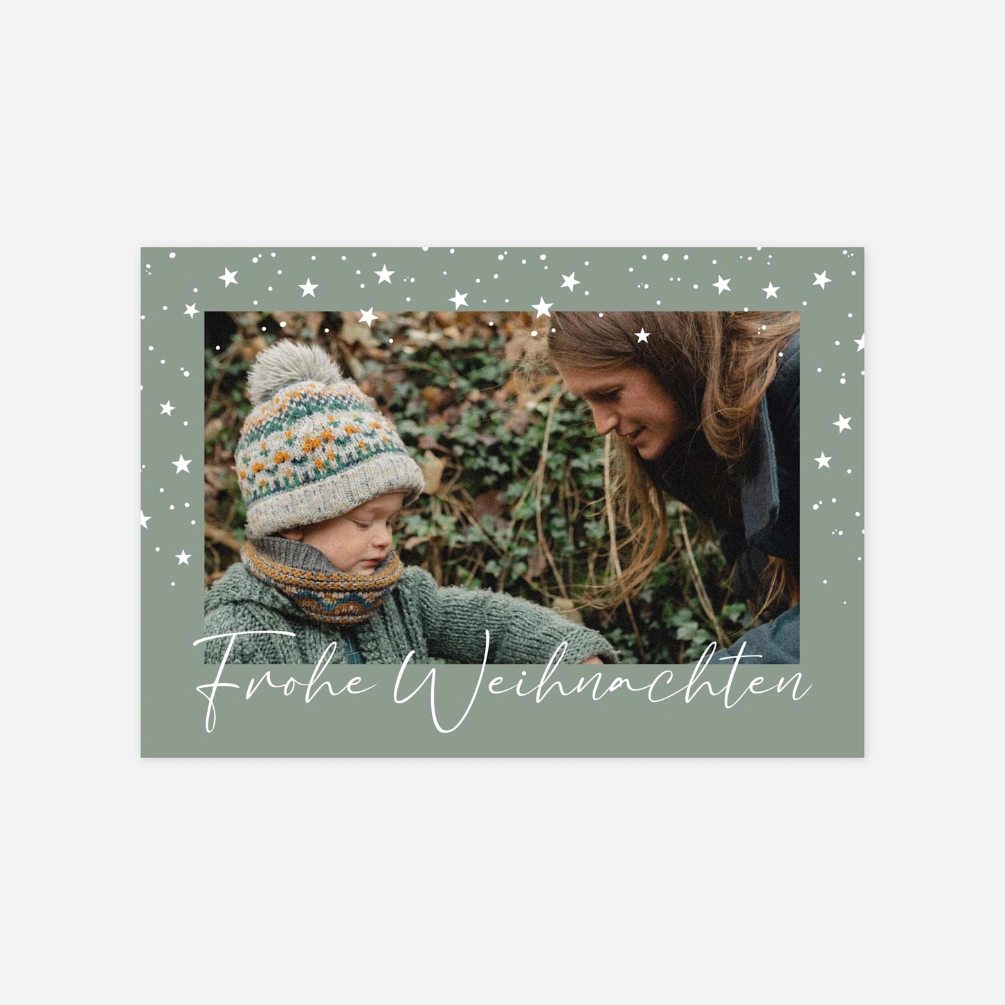 Weihnachtskarte Winter Sprinkle