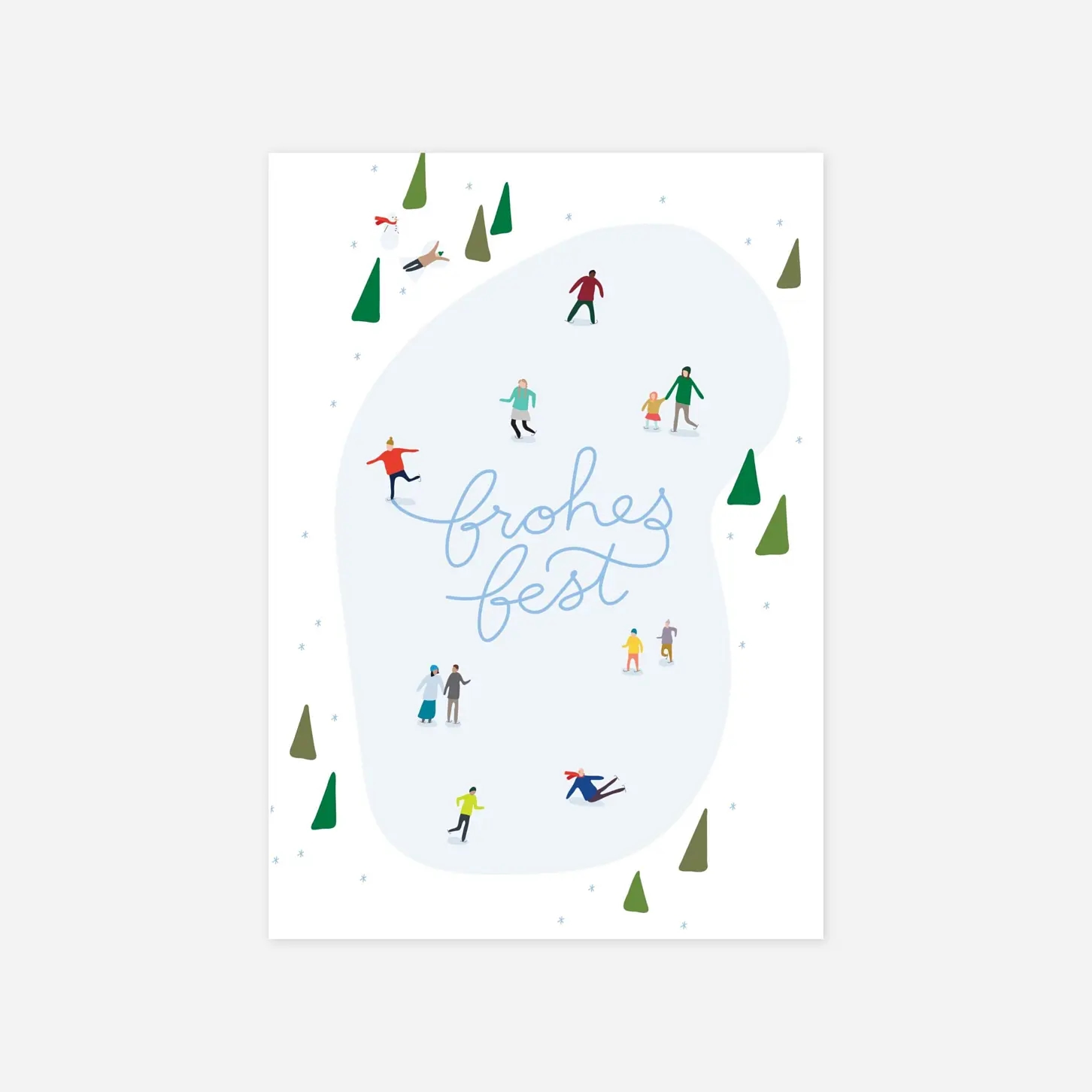 Weihnachtskarte Winterspafl