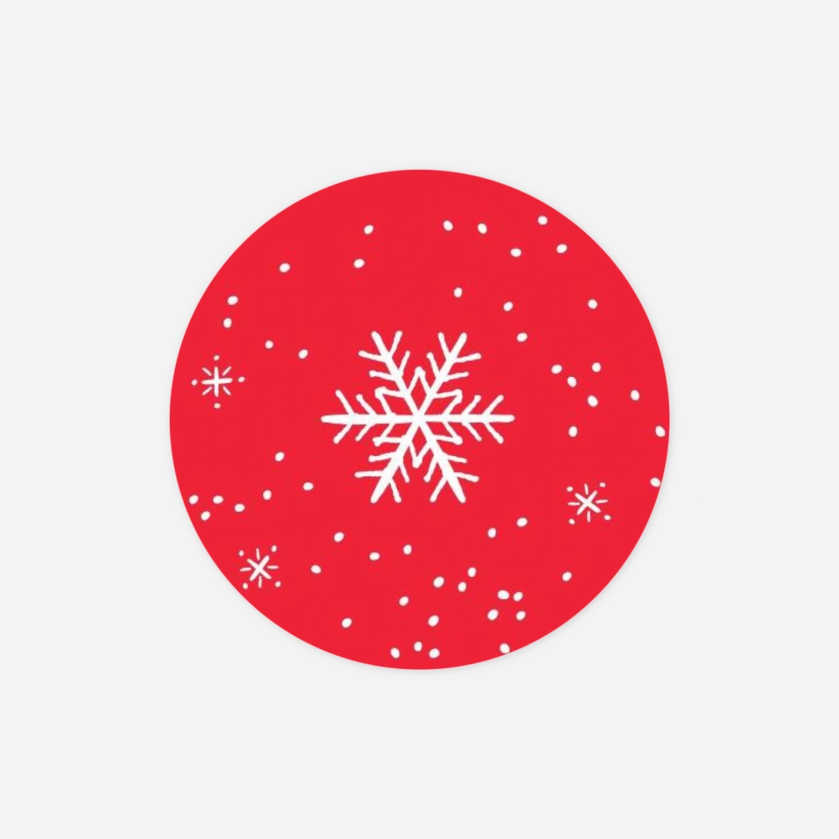 Geschenkaufkleber Weihnachten Wintertage