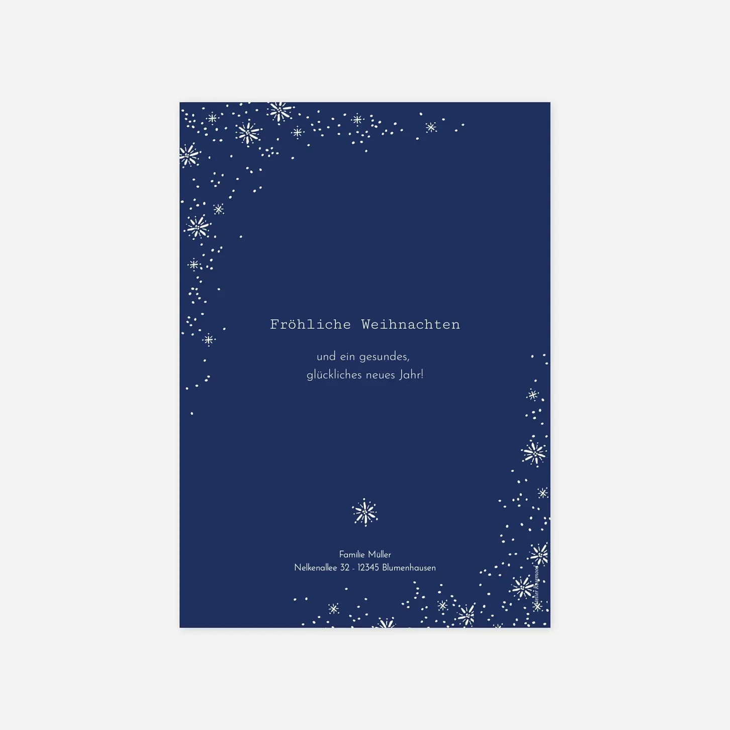 Weihnachtskarte Wintertage