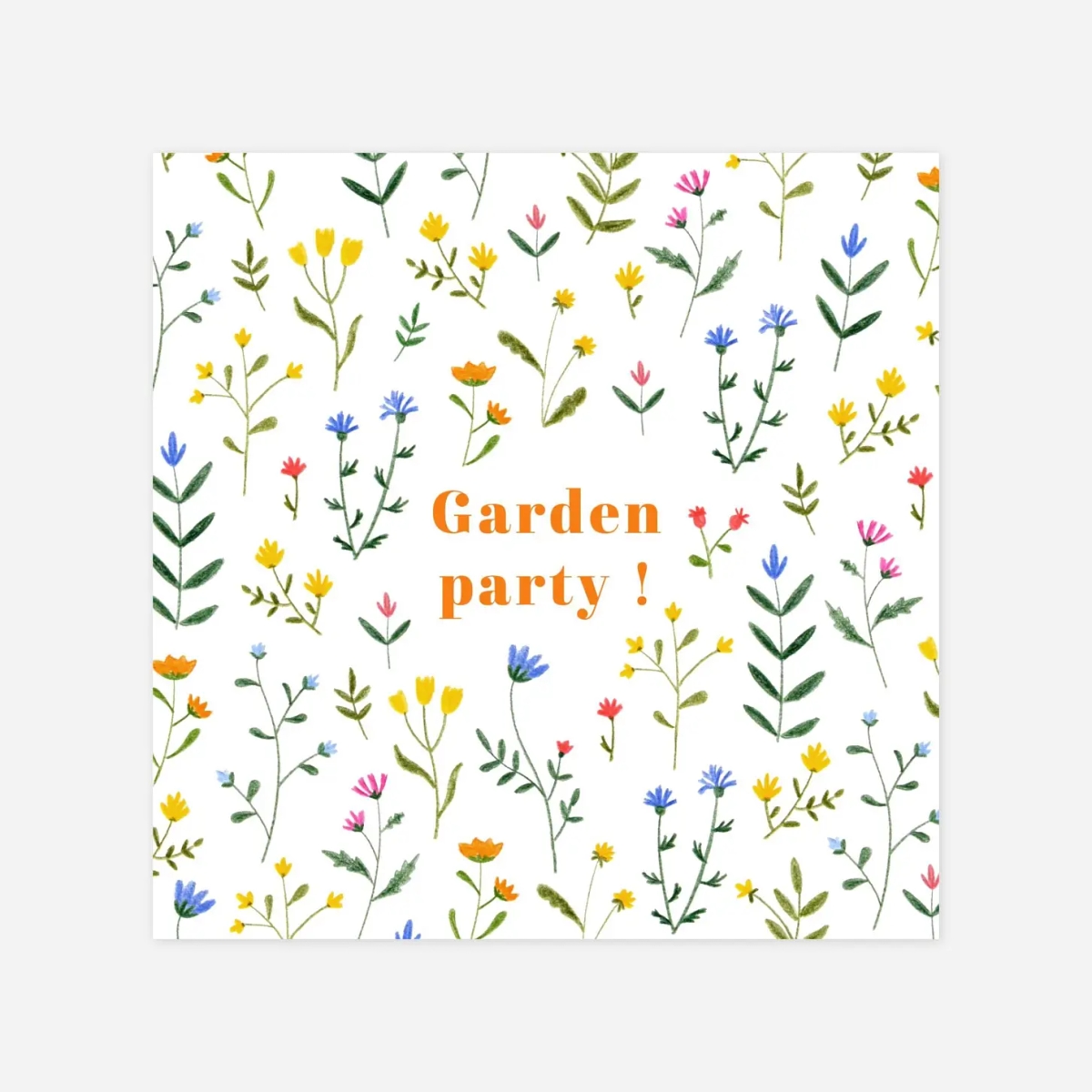 Geburtstagseinladung Wildblumenwiese