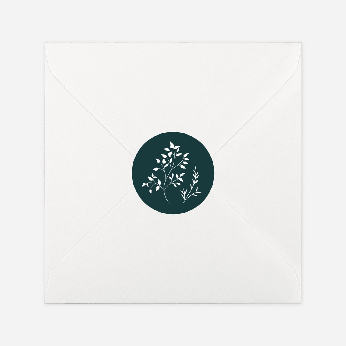 Geschenkaufkleber Weihnachten Winterzweige