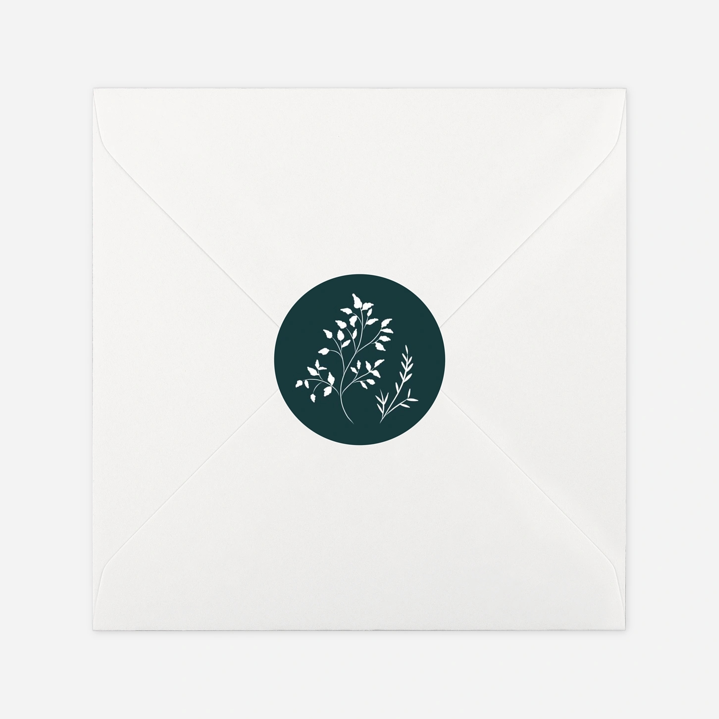 Geschenkaufkleber Weihnachten Winterzweige