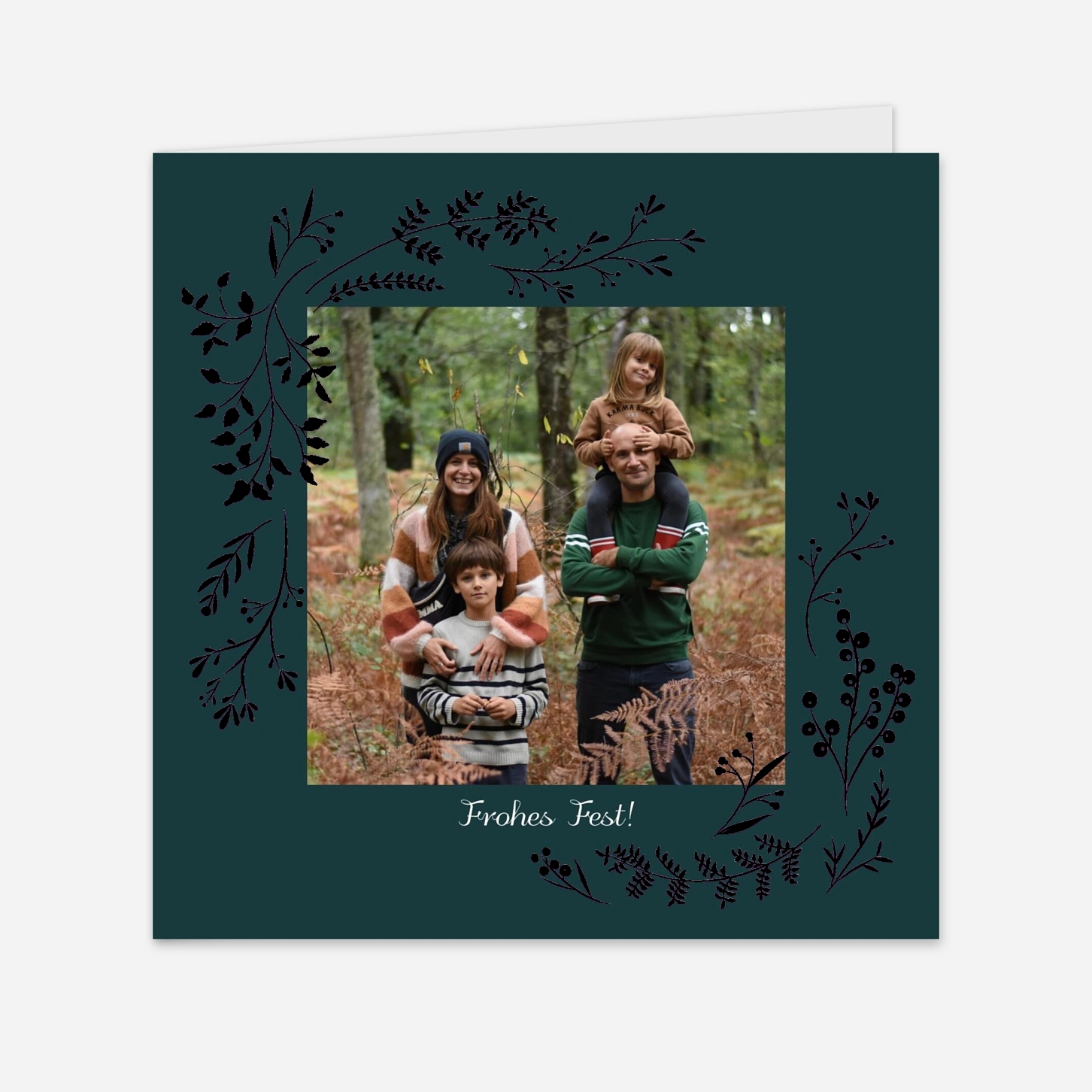 Weihnachtskarte Winterzweige