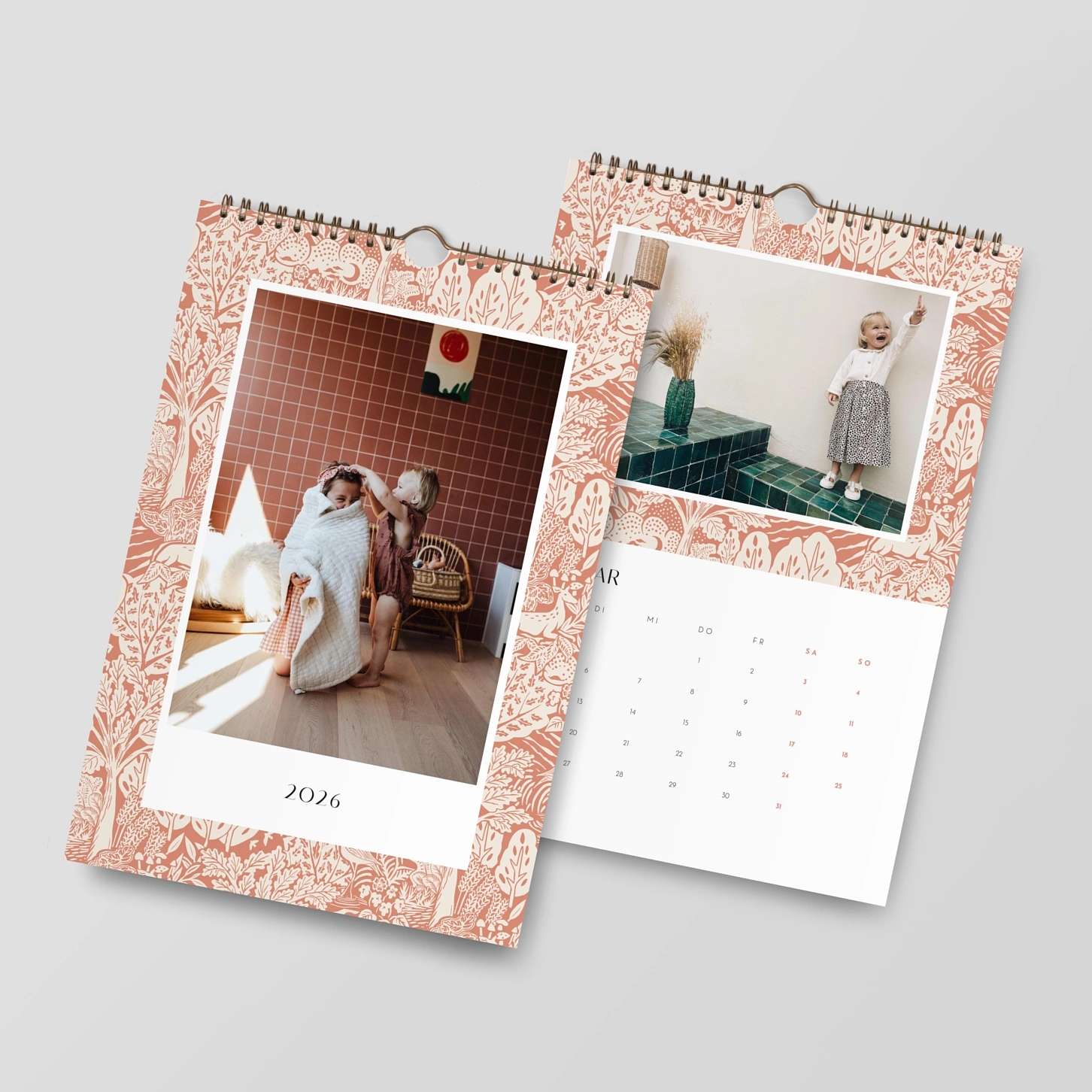 Wandkalender personalisierbare Felder Winterwald