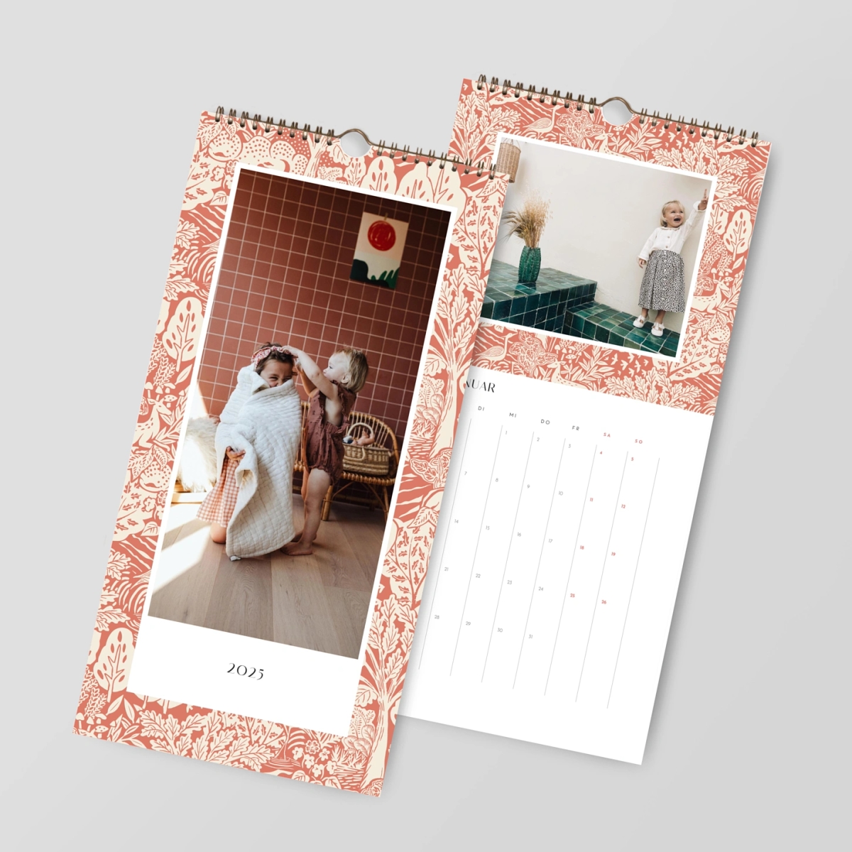 Wandkalender personalisierbare Felder Winterwald