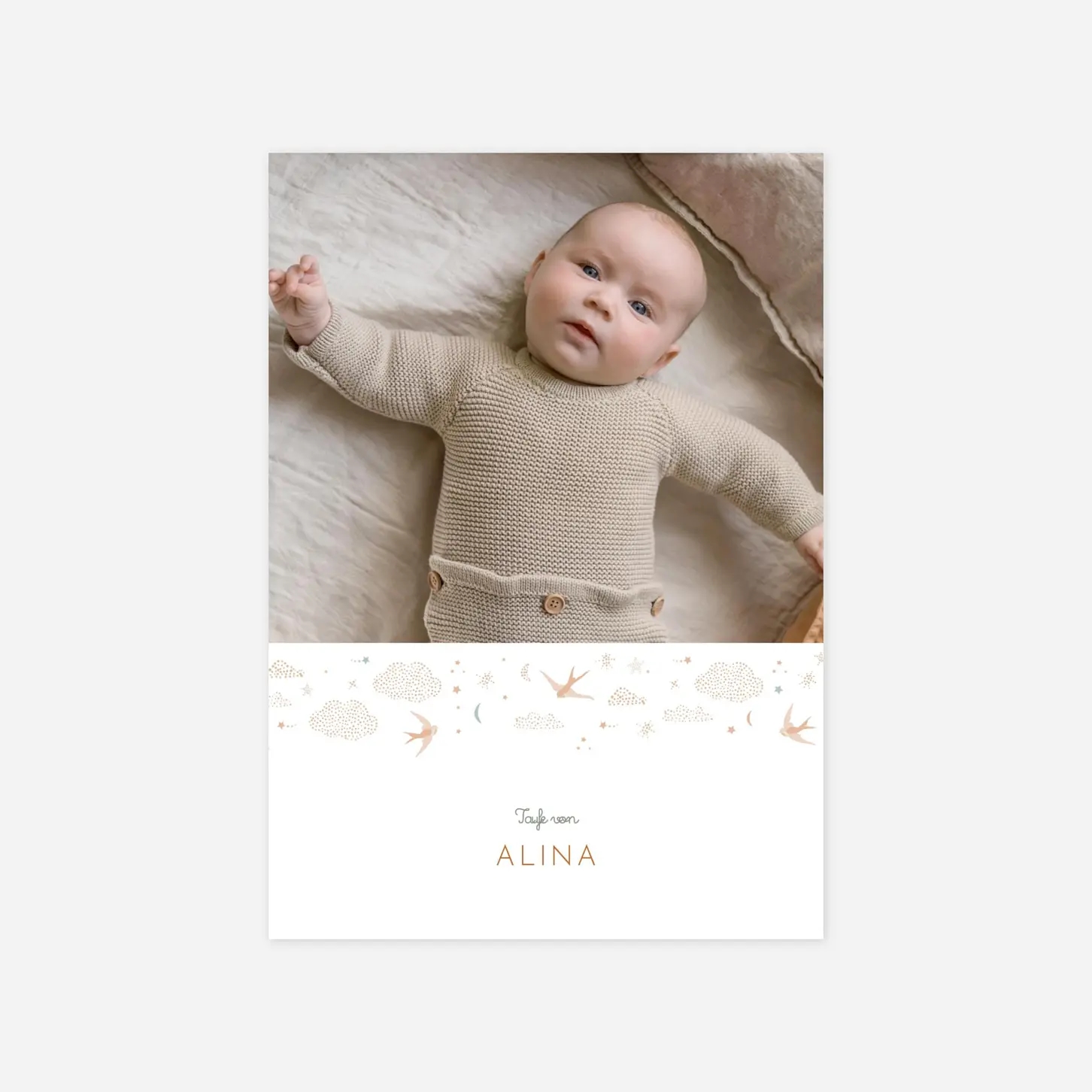 Taufeinladung Wolkenreich