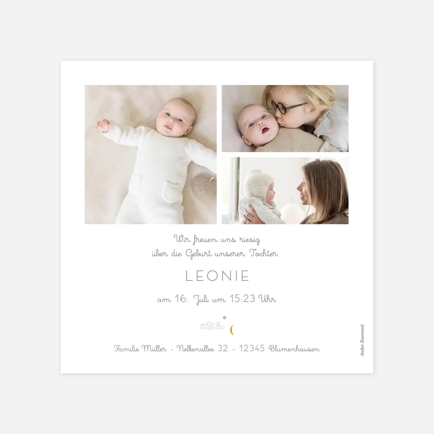 Geburtskarte Wolkenreich