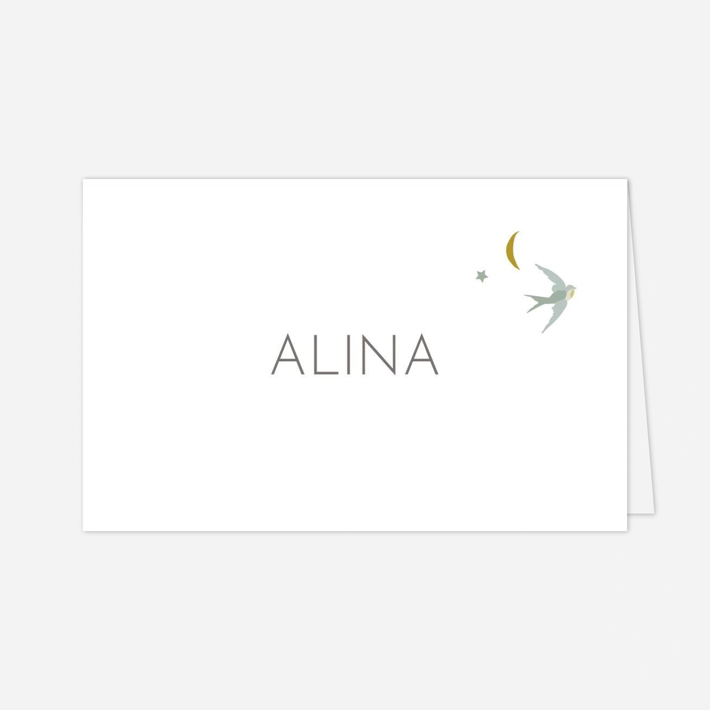 Platzkarte Taufe Wolkenreich