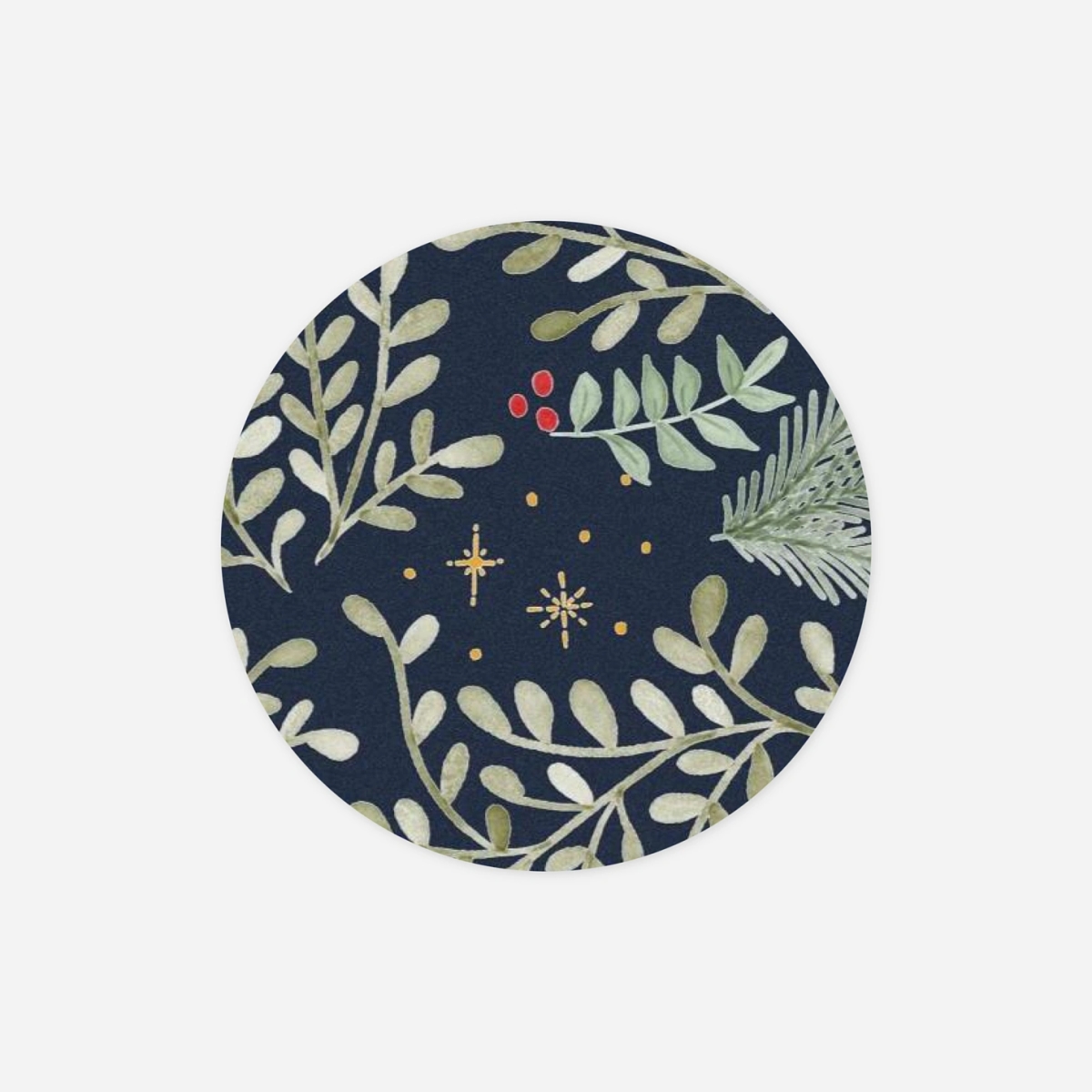 Geschenkaufkleber Weihnachten Winterspaziergang