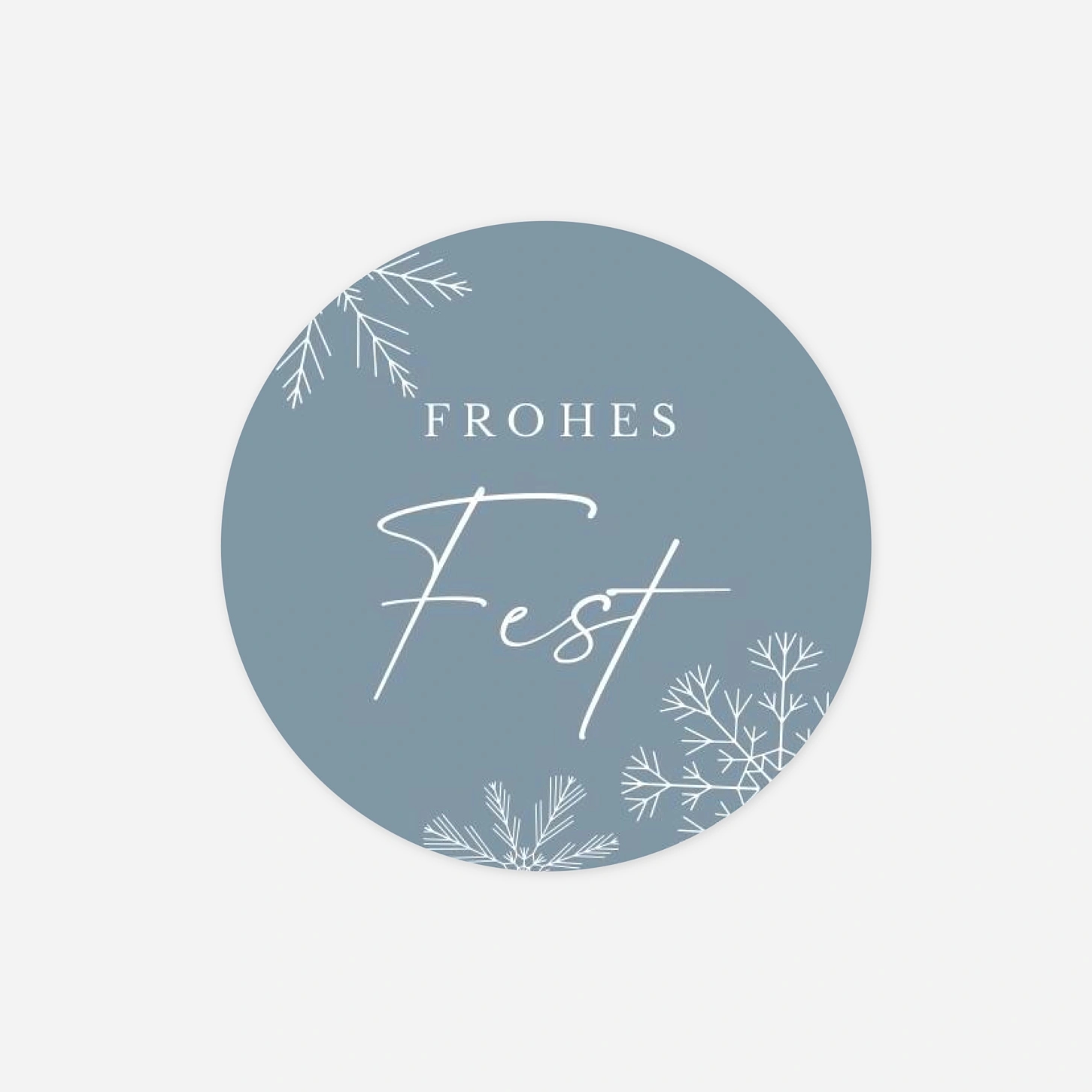 Geschenkaufkleber Weihnachten Wintertanz