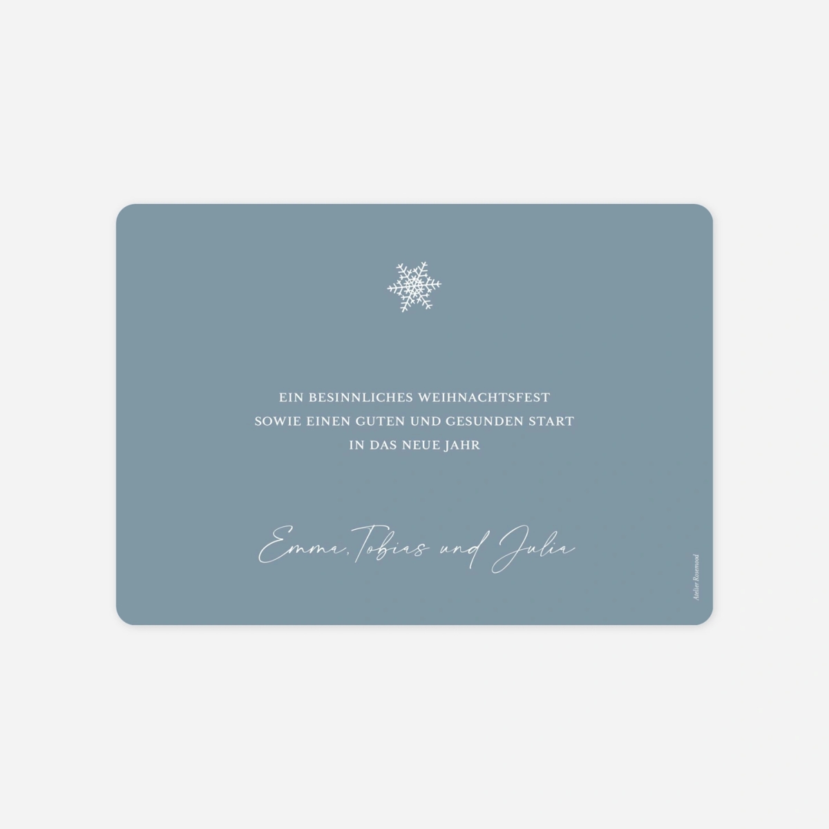 Weihnachtskarte Wintertanz