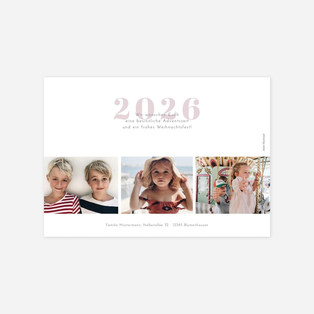 Weihnachtskarte Wunderbar