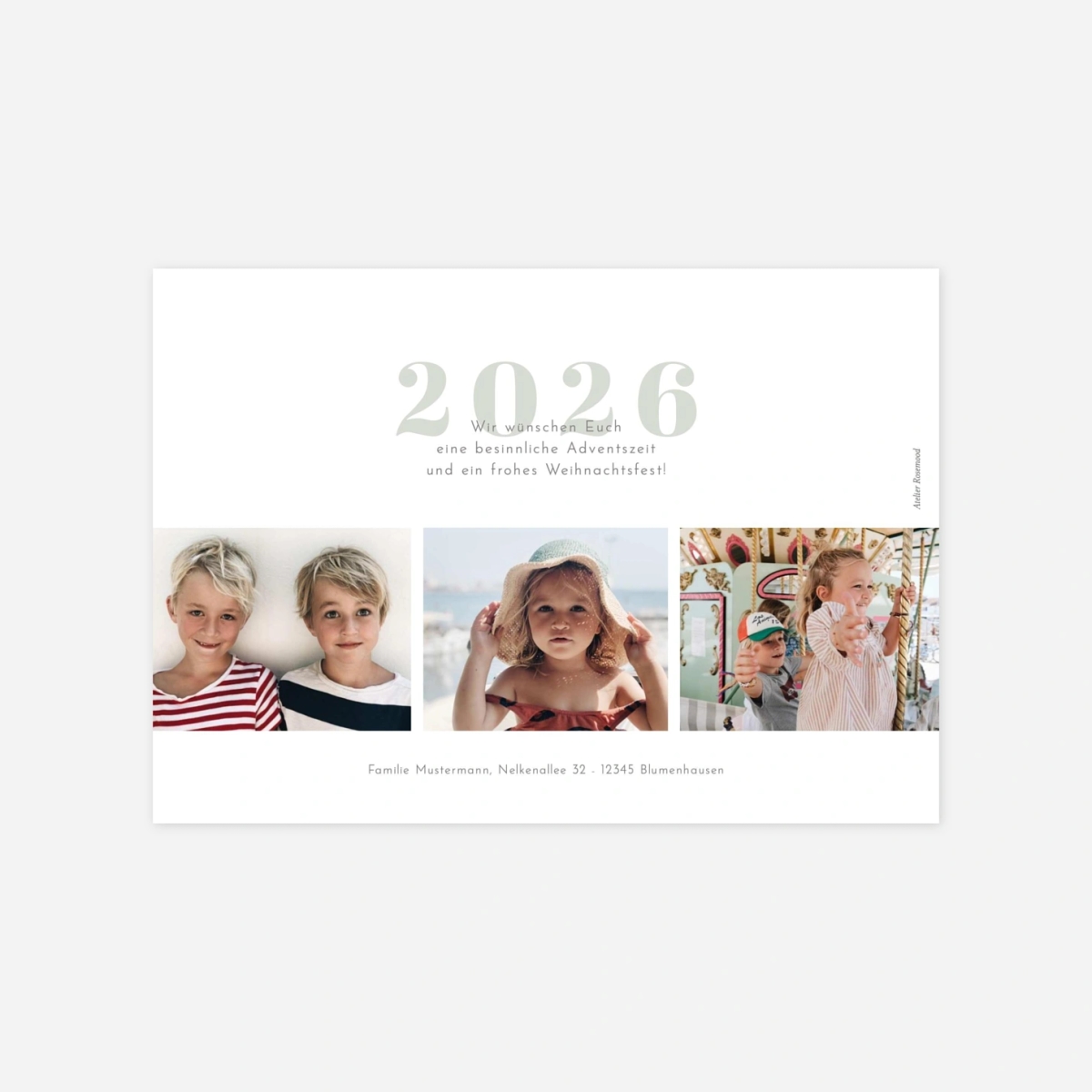 Weihnachtskarte Wunderbar