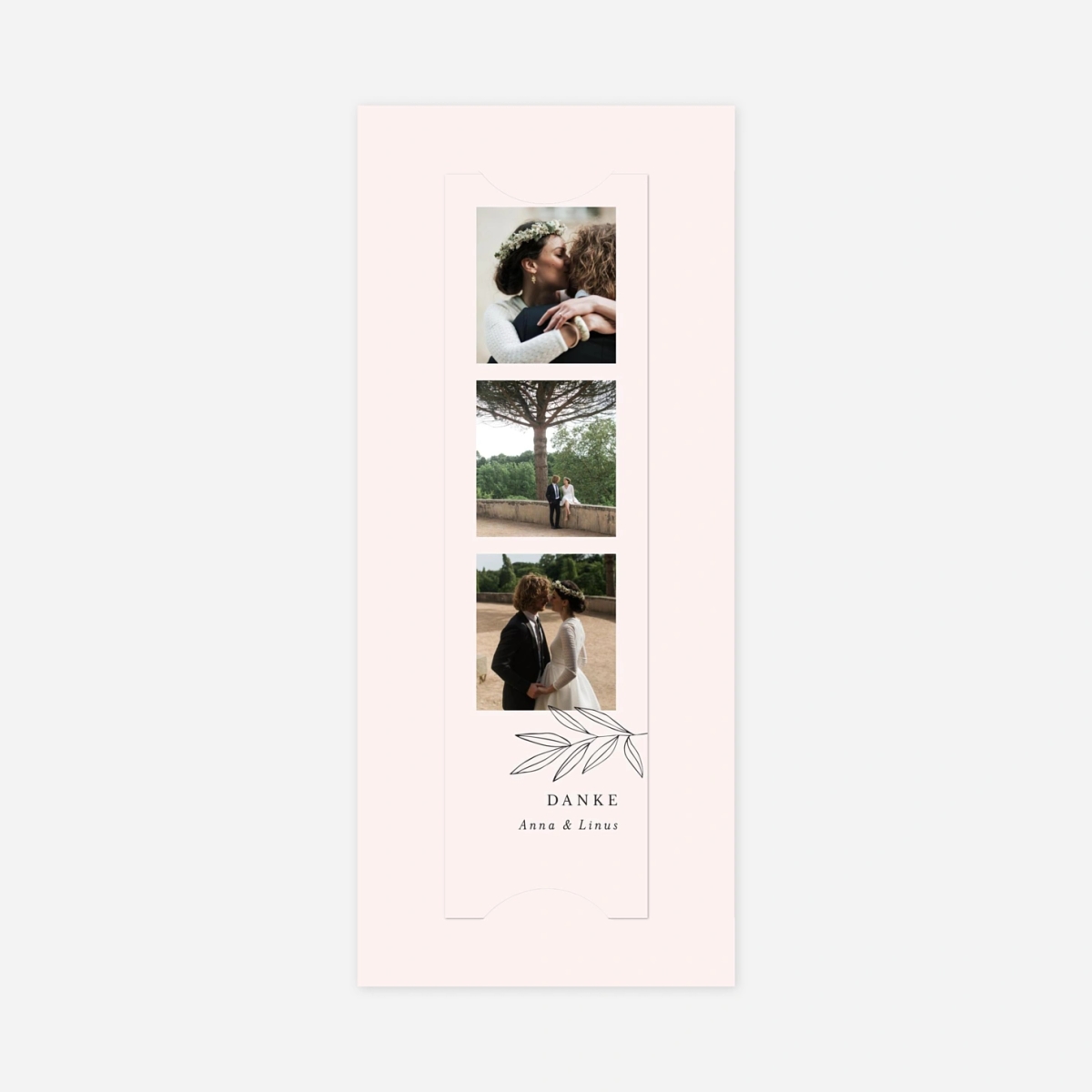 Dankeskarte Hochzeit Zarter Ast