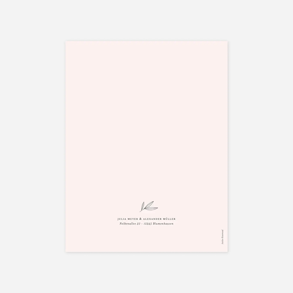 Hochzeitseinladung Zarter Ast