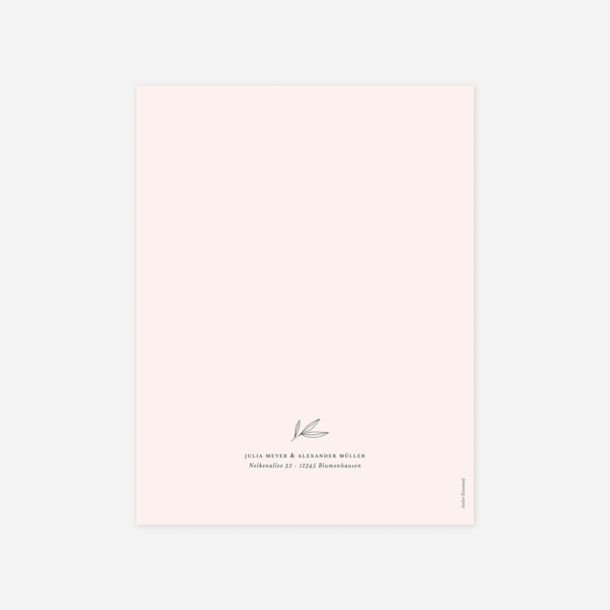 Hochzeitseinladung Zarter Ast