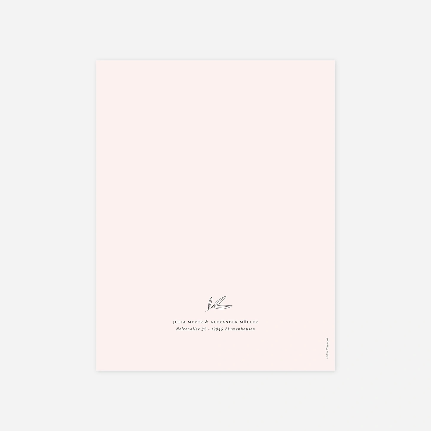 Hochzeitseinladung Zarter Ast