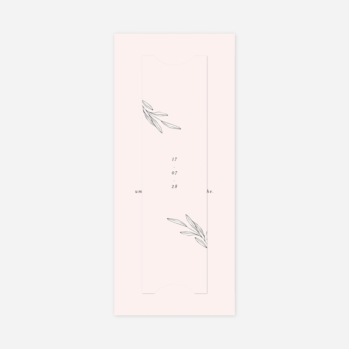 Hochzeitseinladung Zarter Ast