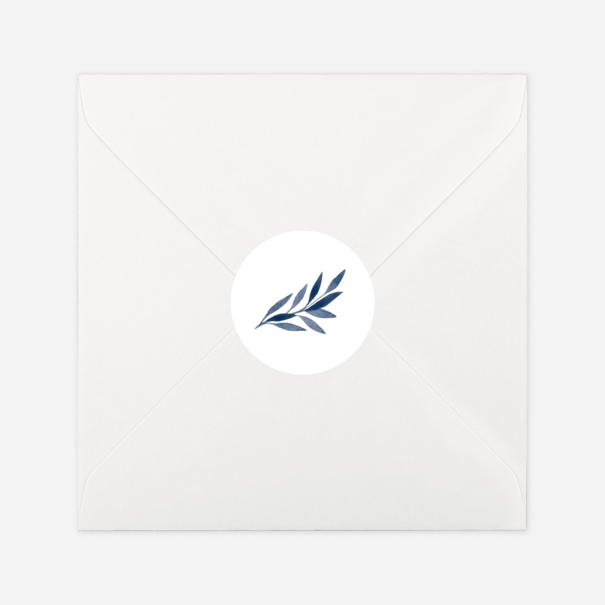 Geschenkaufkleber Weihnachten Zarte Blätter