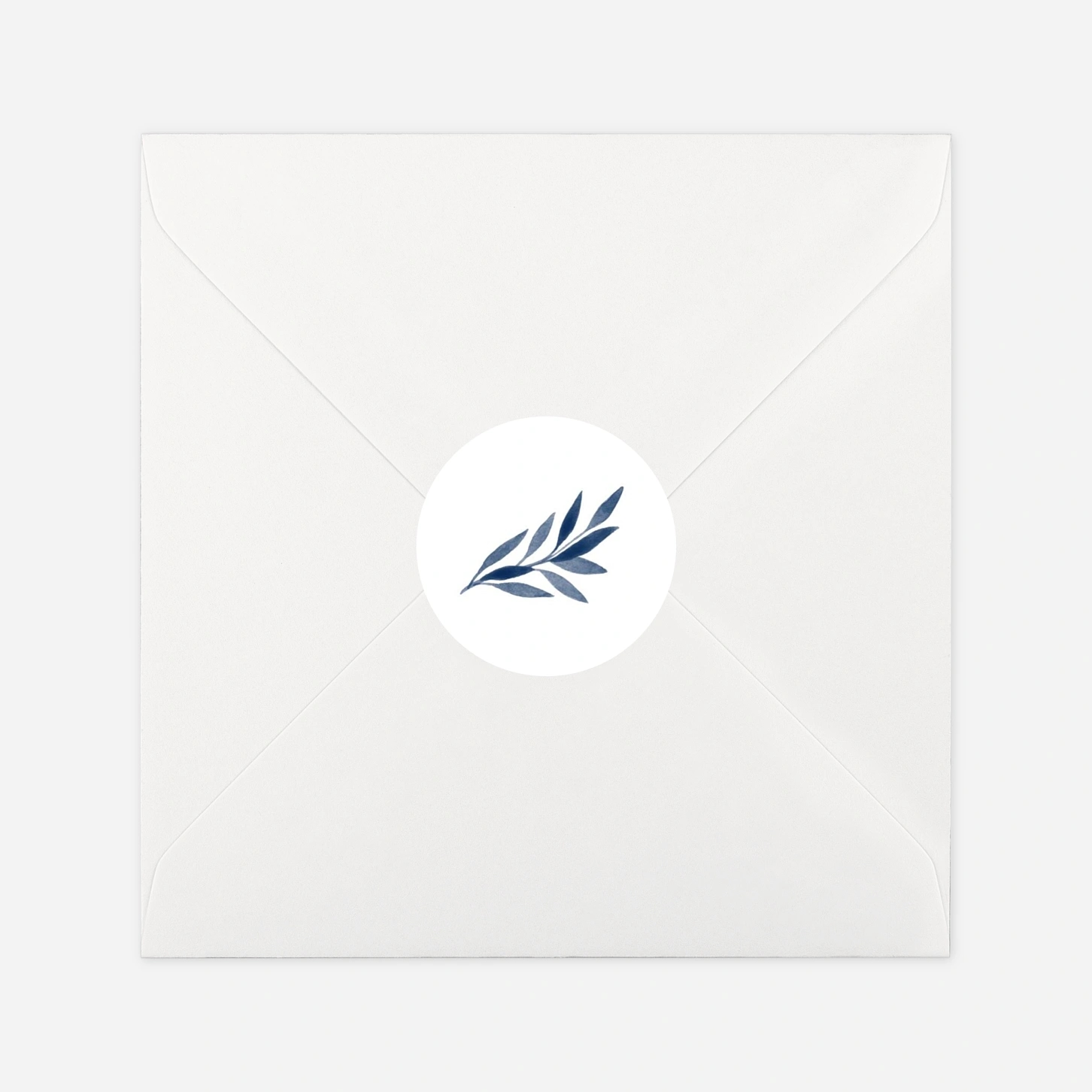 Geschenkaufkleber Weihnachten Zarte Blätter